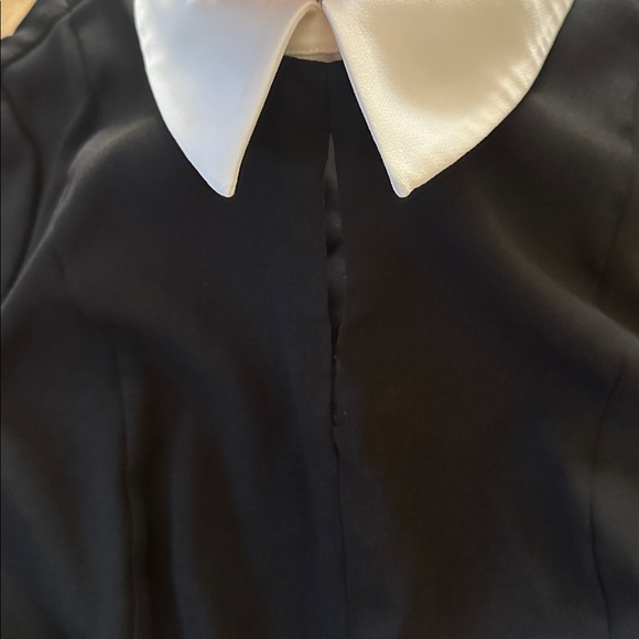 Hobbs londond Elegant Black Dress with White Collar US size 8 - Picture 5 of 5